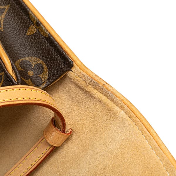 Pre-owned Louis Vuitton Monogram Pochette Twin PM Brown