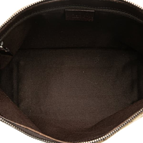 Pre-owned Gucci GG Canvas Crossbody Brown
