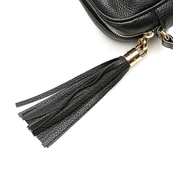 Pre-owned Gucci Leather Soho Disco Crossbody Black