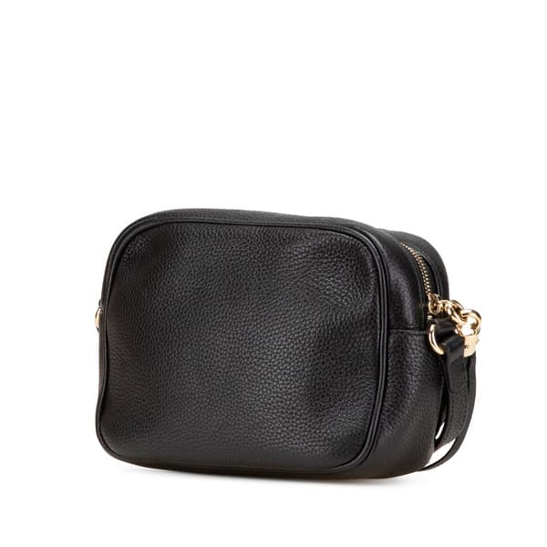 Pre-owned Gucci Leather Soho Disco Crossbody Black