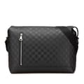 Miniatyrbilde 1 av 10: Pre-owned Louis Vuitton Damier Infini Discovery Messenger MM Black