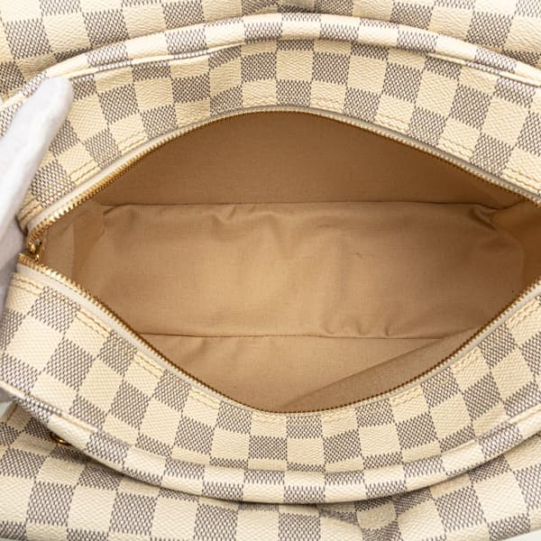 Pre-owned Louis Vuitton Damier Azur Naviglio White