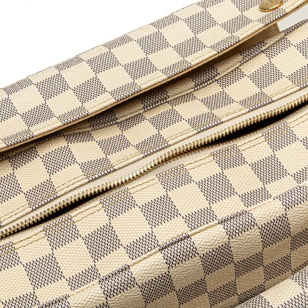 Pre-owned Louis Vuitton Damier Azur Naviglio White