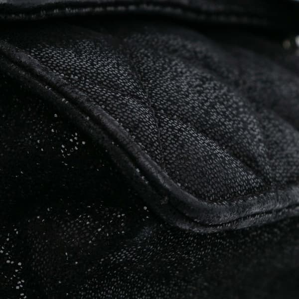 Pre-owned Chanel Iridescent Caviar Crystal CC Wallet On Chain Black