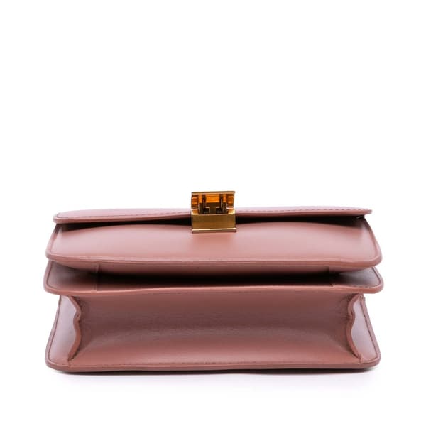 Pre-owned Celine Teen Calfskin Classic Box Pink