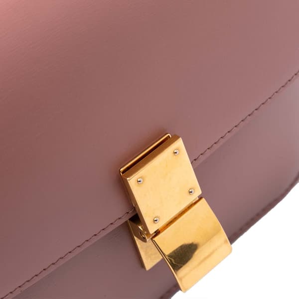 Pre-owned Celine Teen Calfskin Classic Box Pink