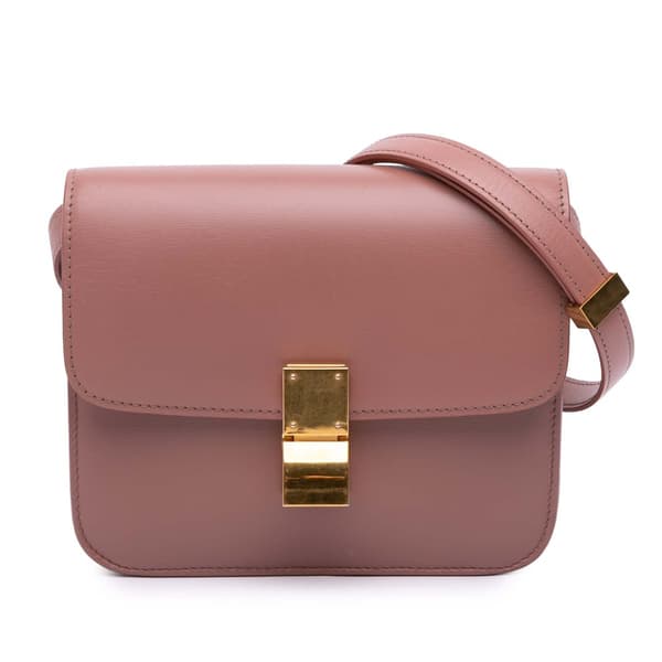 Pre-owned Celine Teen Calfskin Classic Box Pink