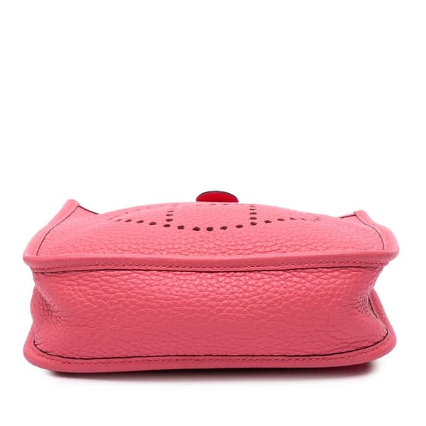 Pre-owned Hermès Clemence Evelyne TPM Pink