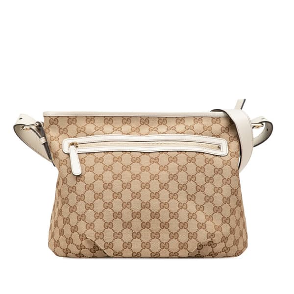 Pre-owned Gucci GG Canvas Crossbody Brown