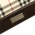 Miniatyrbild 5 av 10: Pre-owned Burberry House Check Canvas Flap Crossbody Brown