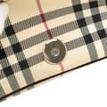 Miniatyrbild 8 av 10: Pre-owned Burberry House Check Canvas Flap Crossbody Brown