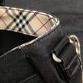 Miniatyrbild 7 av 10: Pre-owned Burberry Nova Check Canvas and Denim Crossbody Brown