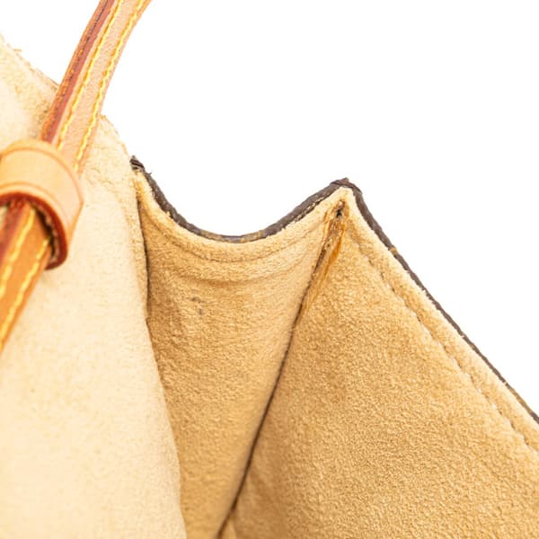 Pre-owned Louis Vuitton Monogram Pochette Twin PM Brown