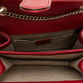 Miniatyrbillede 4 af 10: Pre-owned Gucci Small Dollar Calfskin Interlocking G Crossbody Red