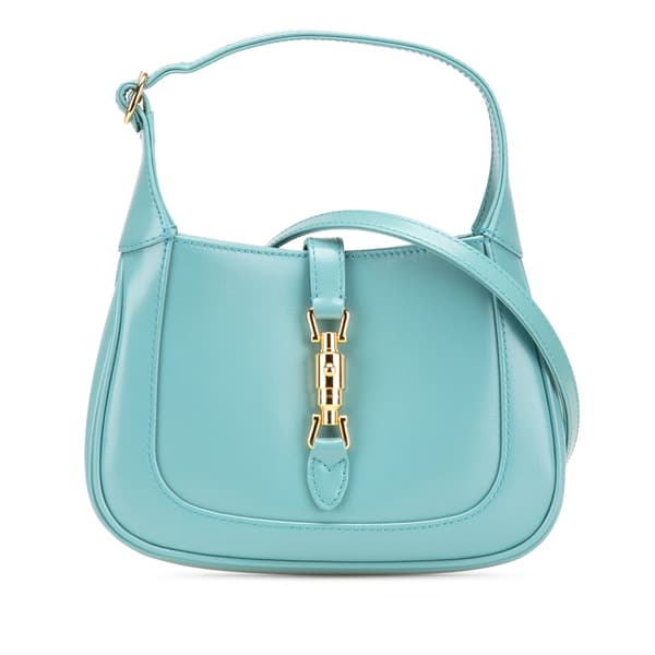 Pre-owned Gucci Mini Calfskin Jackie 1961 Crossbody Blue