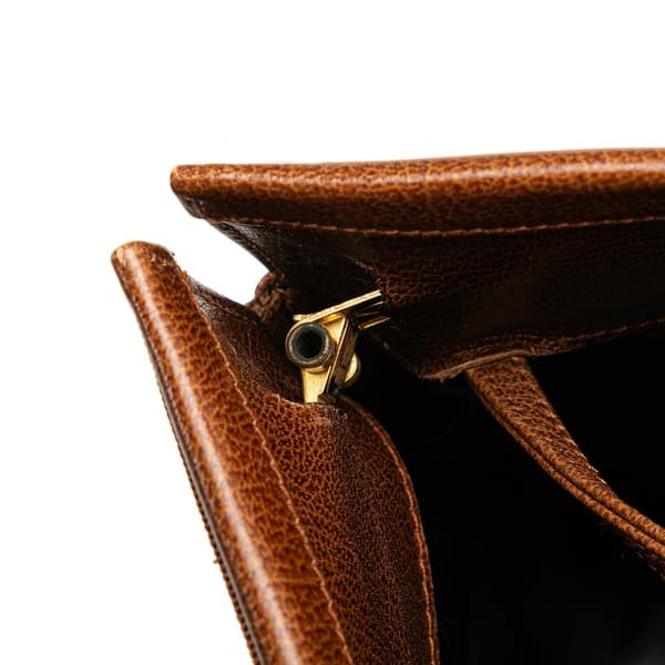 Pre-owned Ferragamo Leather Vara Crossbody Brown