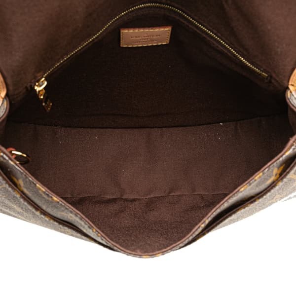 Pre-owned Louis Vuitton Monogram Menilmontant PM Brown