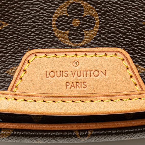 Pre-owned Louis Vuitton Monogram Menilmontant PM Brown