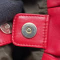Miniatyrbild 8 av 10: Pre-owned Dior Mini Lambskin Cannage Gaufre Delices Bag Red