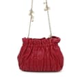 Miniatyrbild 1 av 10: Pre-owned Dior Mini Lambskin Cannage Gaufre Delices Bag Red