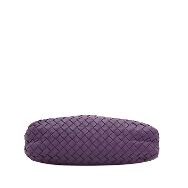 Pre-owned Bottega Veneta Nappa Intrecciato Crossbody Purple