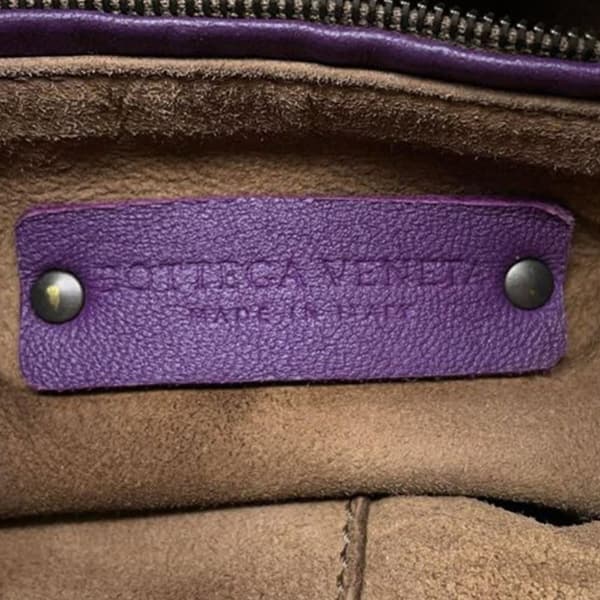 Pre-owned Bottega Veneta Nappa Intrecciato Crossbody Purple