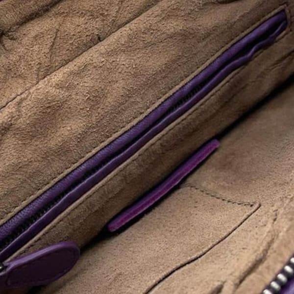 Pre-owned Bottega Veneta Nappa Intrecciato Crossbody Purple