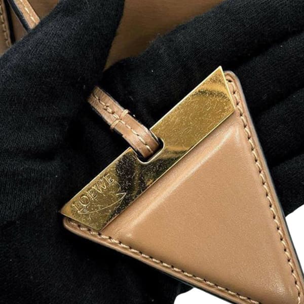 Pre-owned LOEWE Small Leather Barcelona Crossbody Brown
