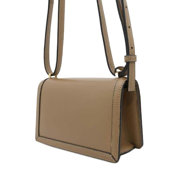 Pre-owned LOEWE Small Leather Barcelona Crossbody Brown