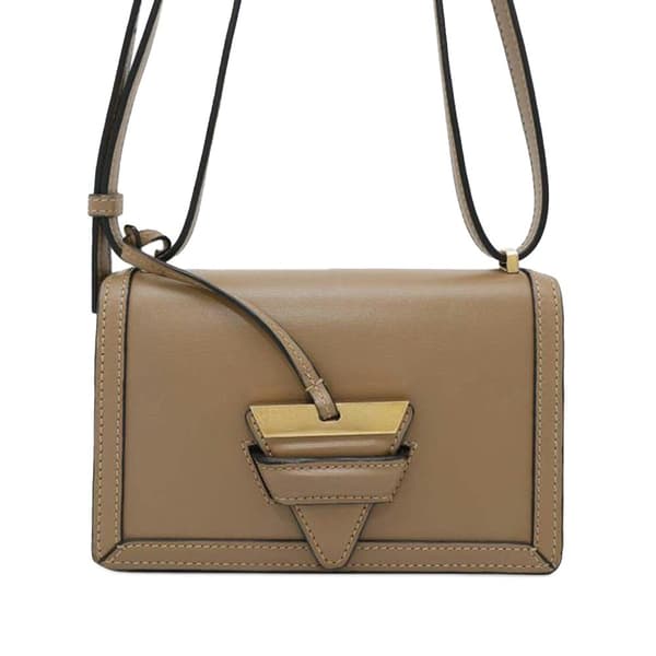 Pre-owned LOEWE Small Leather Barcelona Crossbody Brown