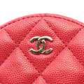 Miniatyrbild 8 av 9: Pre-owned Chanel Quilted Caviar Round Clutch With Chain Red