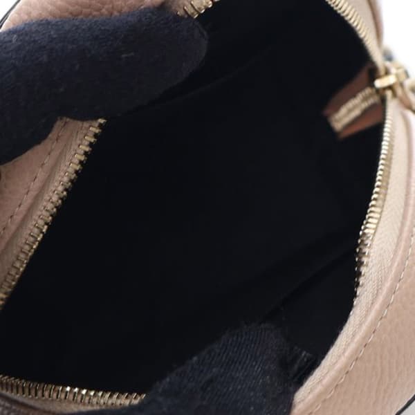 Pre-owned Chanel Caviar CC Filigree Round Crossbody Brown