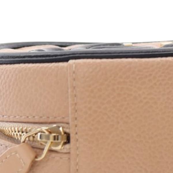 Pre-owned Chanel Caviar CC Filigree Round Crossbody Brown
