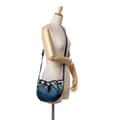 Miniatyrbilde 10 av 10: Pre-owned Burberry Supernova Check Coated Canvas Gradient Drawstring Crossbody Blue