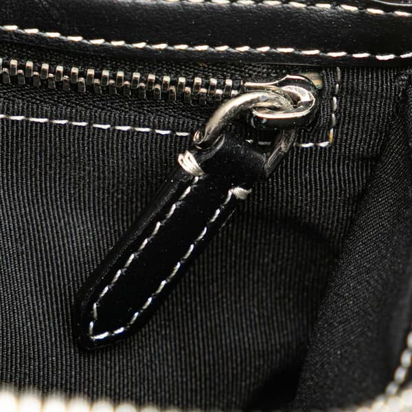 Pre-owned Burberry Canvas Horseferry Print Callum Crossbody Gray