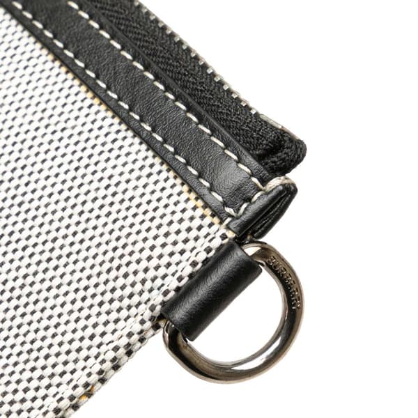 Pre-owned Burberry Canvas Horseferry Print Callum Crossbody Gray