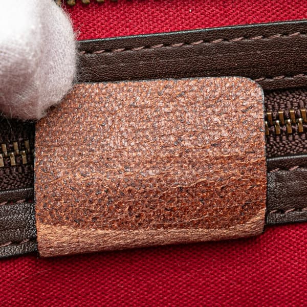 Pre-owned Burberry Supernova Check Wool Crossbody Brown