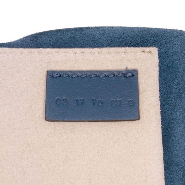 Pre-owned Chloé Small Suede and Calfskin Drew Crossbody Blue