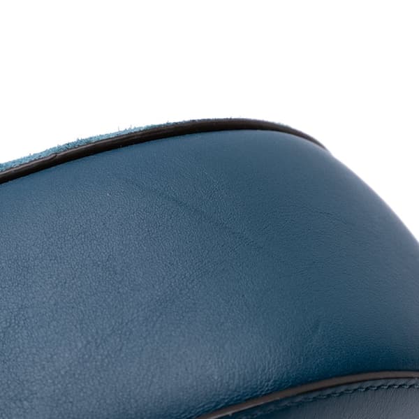 Pre-owned Chloé Small Suede and Calfskin Drew Crossbody Blue