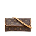 Pikkukuva 1 / 10: Pre-owned Louis Vuitton Monogram Pochette Twin PM Brown