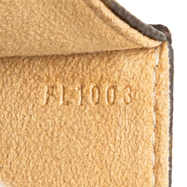 Pre-owned Louis Vuitton Monogram Pochette Twin PM Brown