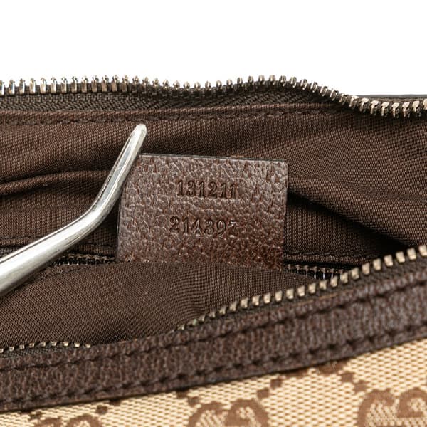 Pre-owned Gucci GG Canvas Crossbody Brown