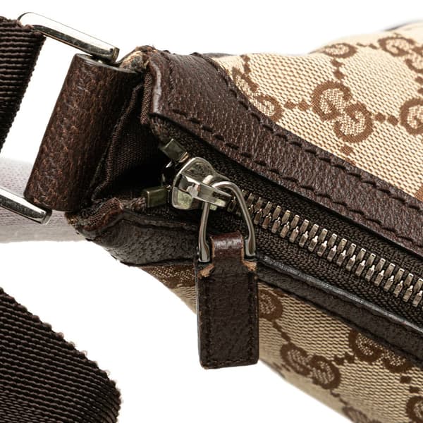 Pre-owned Gucci GG Canvas Crossbody Brown