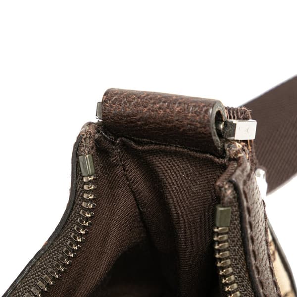 Pre-owned Gucci GG Canvas Crossbody Brown