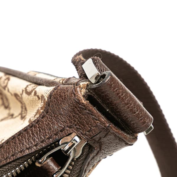Pre-owned Gucci GG Canvas Crossbody Brown