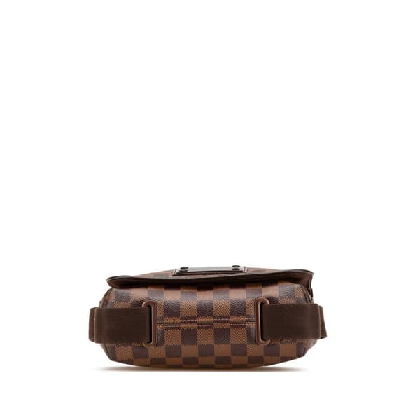 Pre-owned Louis Vuitton Damier Ebene Brooklyn PM Brown
