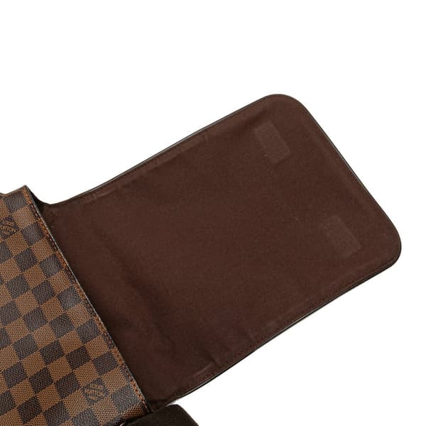 Pre-owned Louis Vuitton Damier Ebene Brooklyn PM Brown