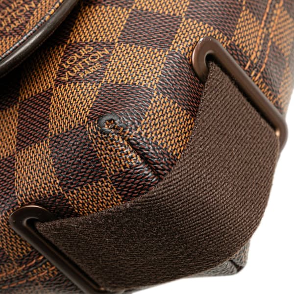 Pre-owned Louis Vuitton Damier Ebene Brooklyn PM Brown