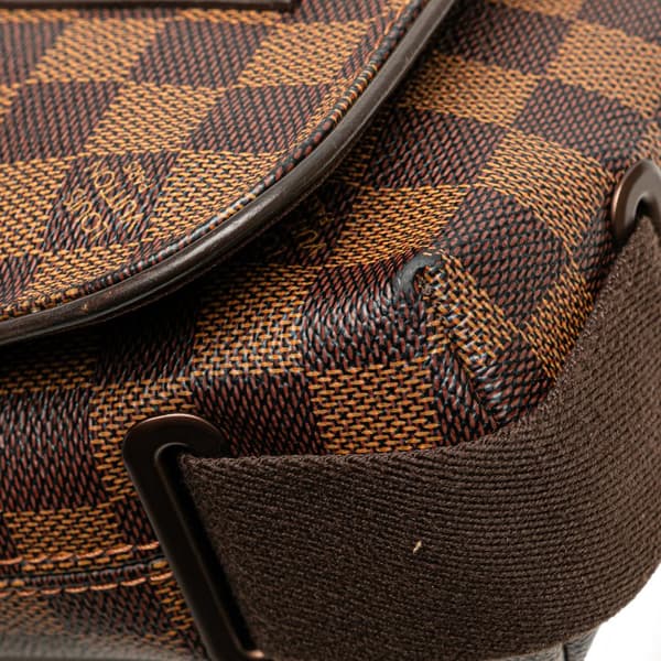 Pre-owned Louis Vuitton Damier Ebene Brooklyn PM Brown