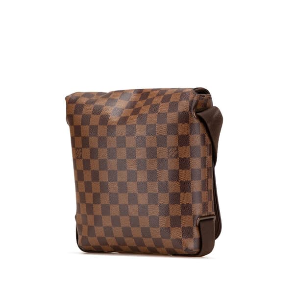 Pre-owned Louis Vuitton Damier Ebene Brooklyn PM Brown